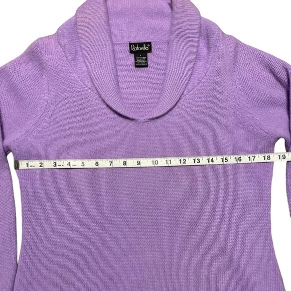 Angora Rabbit Hair/Lambswool Blend Lavender Sweater - Sz L - Picture 11 of 11